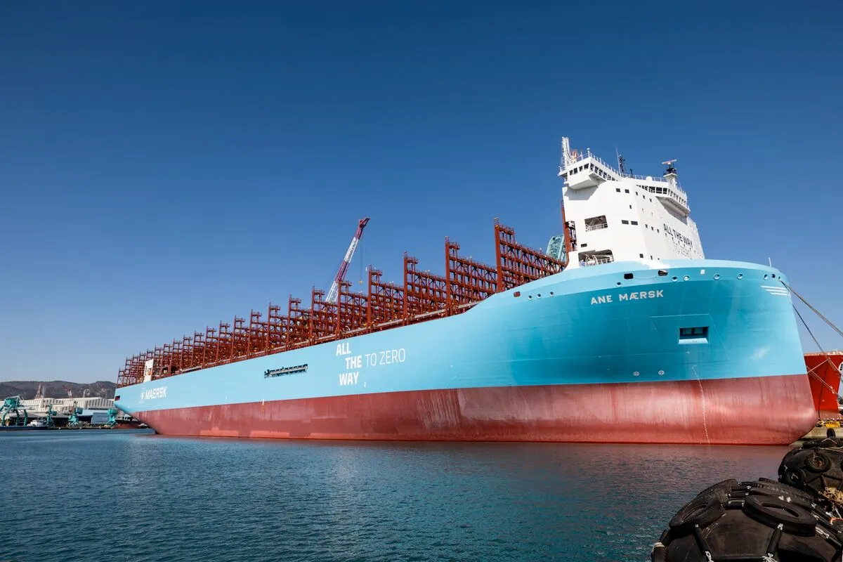 Maersk unveils world’s biggest methanol-powered ship